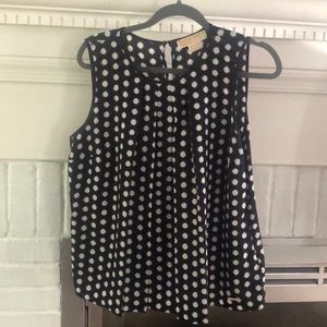 Navy and white Michael Kors top